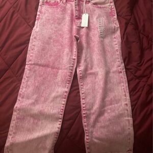 Petra 153  Pink Capri Jeans